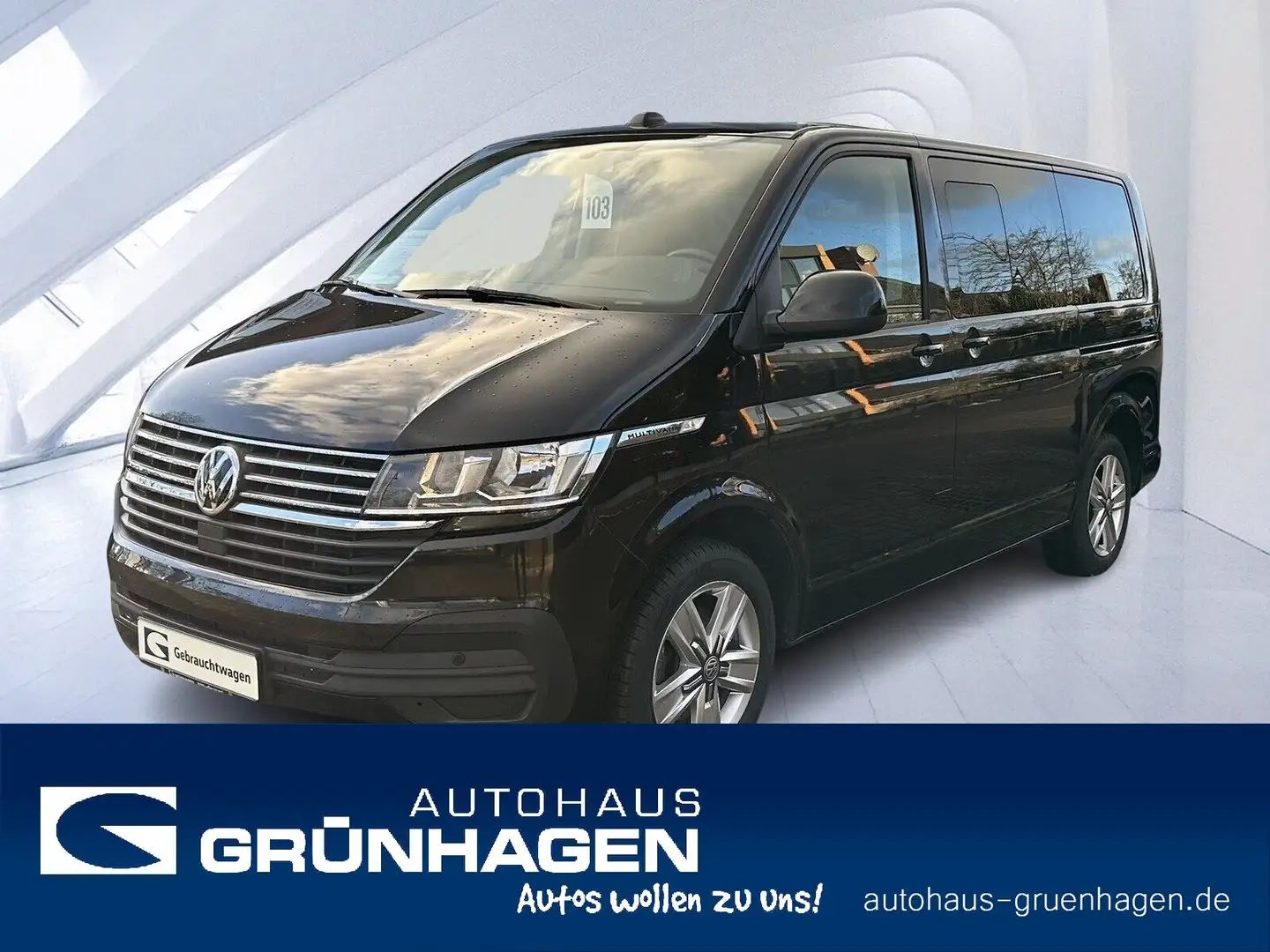 Volkswagen T6.1 Multivan T6.1 2.0 TDI Comfortline Leder-Navi-AHK-FrontAs. Schwarz - 1