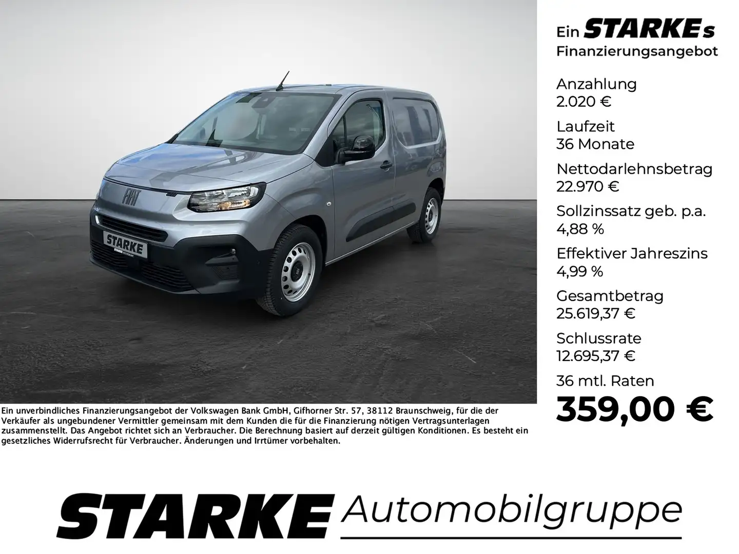 Fiat Doblo 1.5 BlueHDI Serie 2 Kawa L1 Heavy Gri - 1