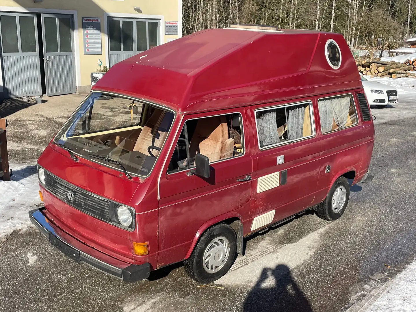 Volkswagen T3 Kombi Camping Hochdach Red - 1