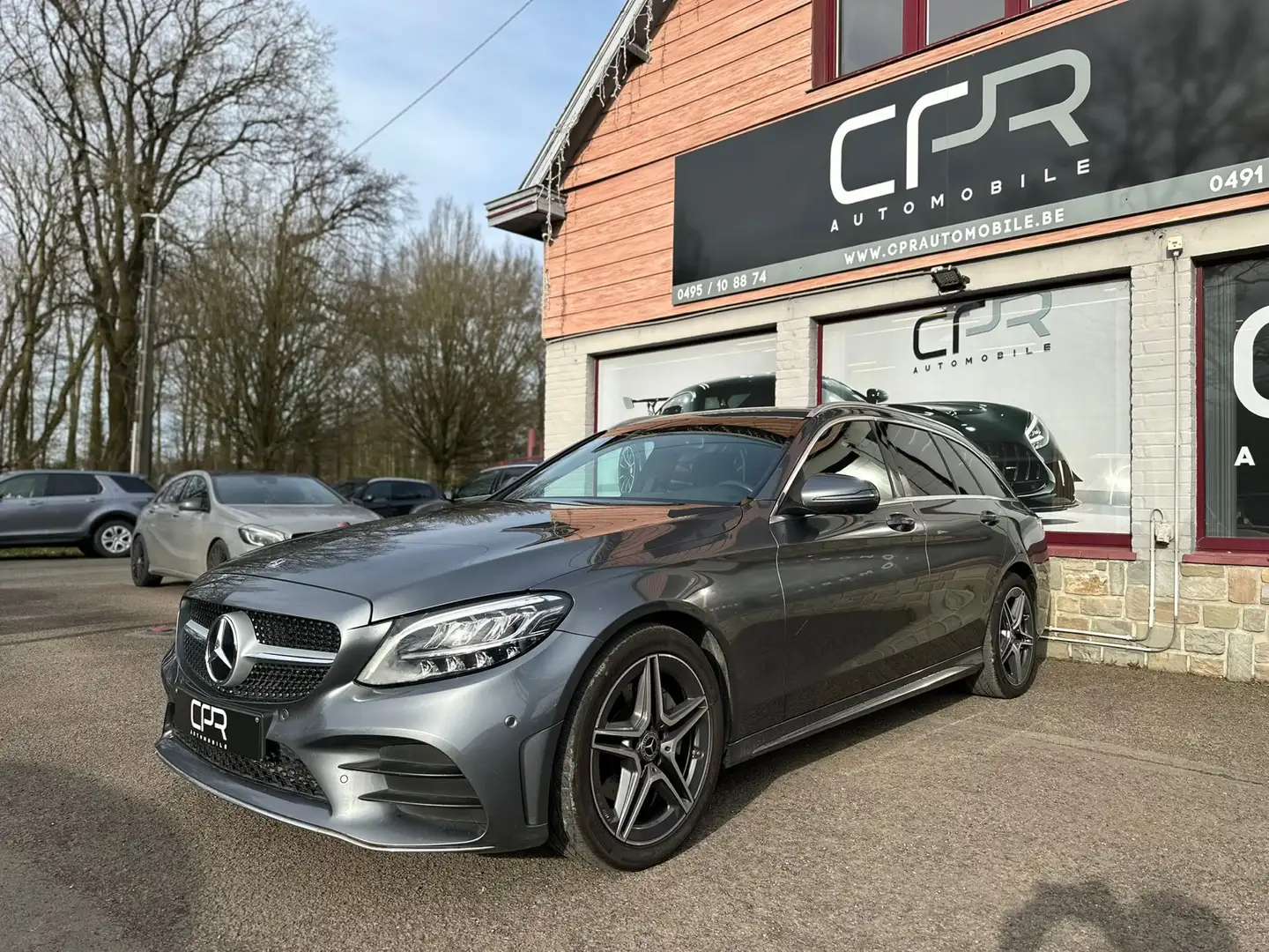 Mercedes-Benz C 200 d * PACK AMG * NEW LIFT * GPS * CAMERA * 1ER PROP Gris - 1