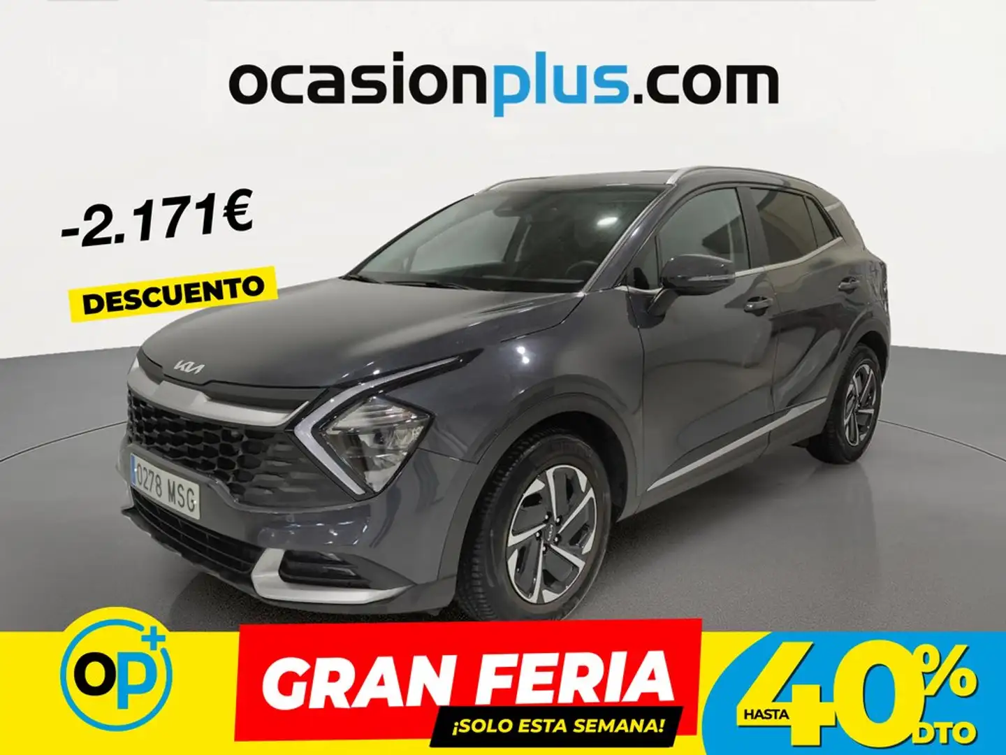 Kia Sportage 1.6 T-GDi MHEV Drive 150 Gris - 1
