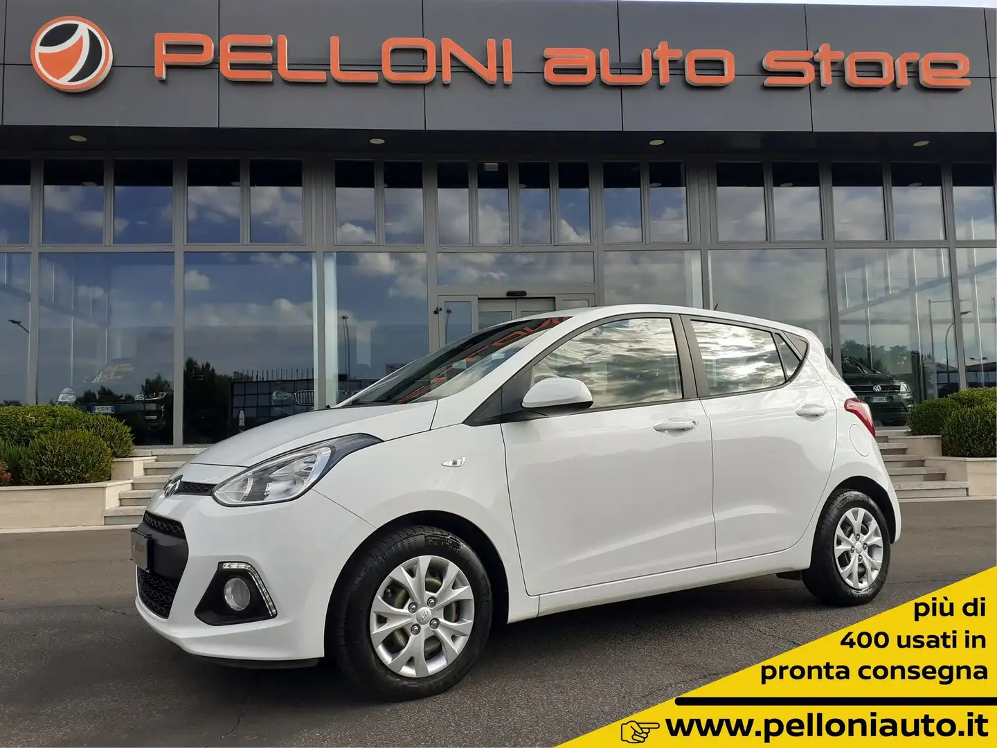 Hyundai i10 i10 1.0 KM CERTIFICATI-1°PROP-GARANZIA Bianco - 1