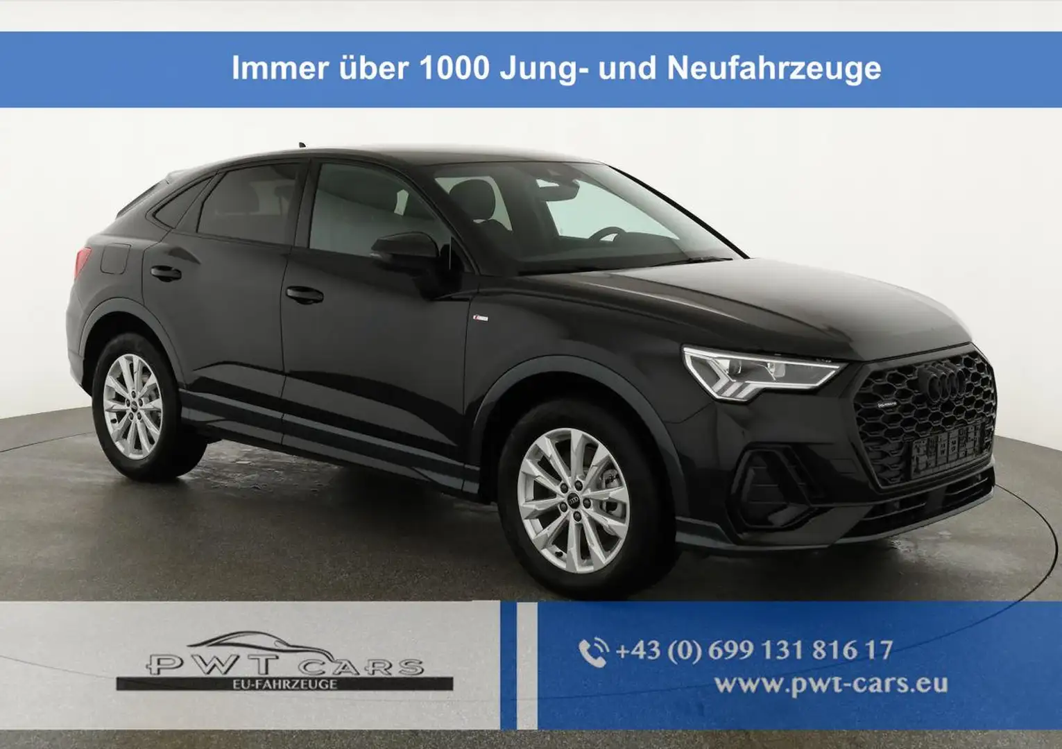 Audi Q3 Sportback 40 TDI quattro S line qu S-LINE, AHK,... Zwart - 1