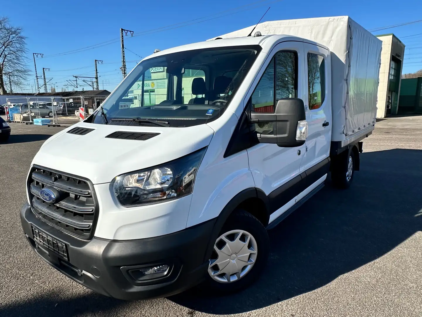 Ford Transit 350 L2 DoKa Pritsche Weiß - 1