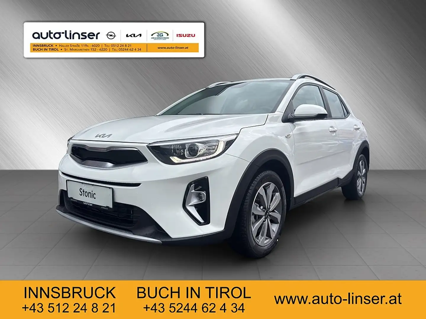 Kia Stonic 1,0 TGDI GPF ISG Silber Weiß - 1