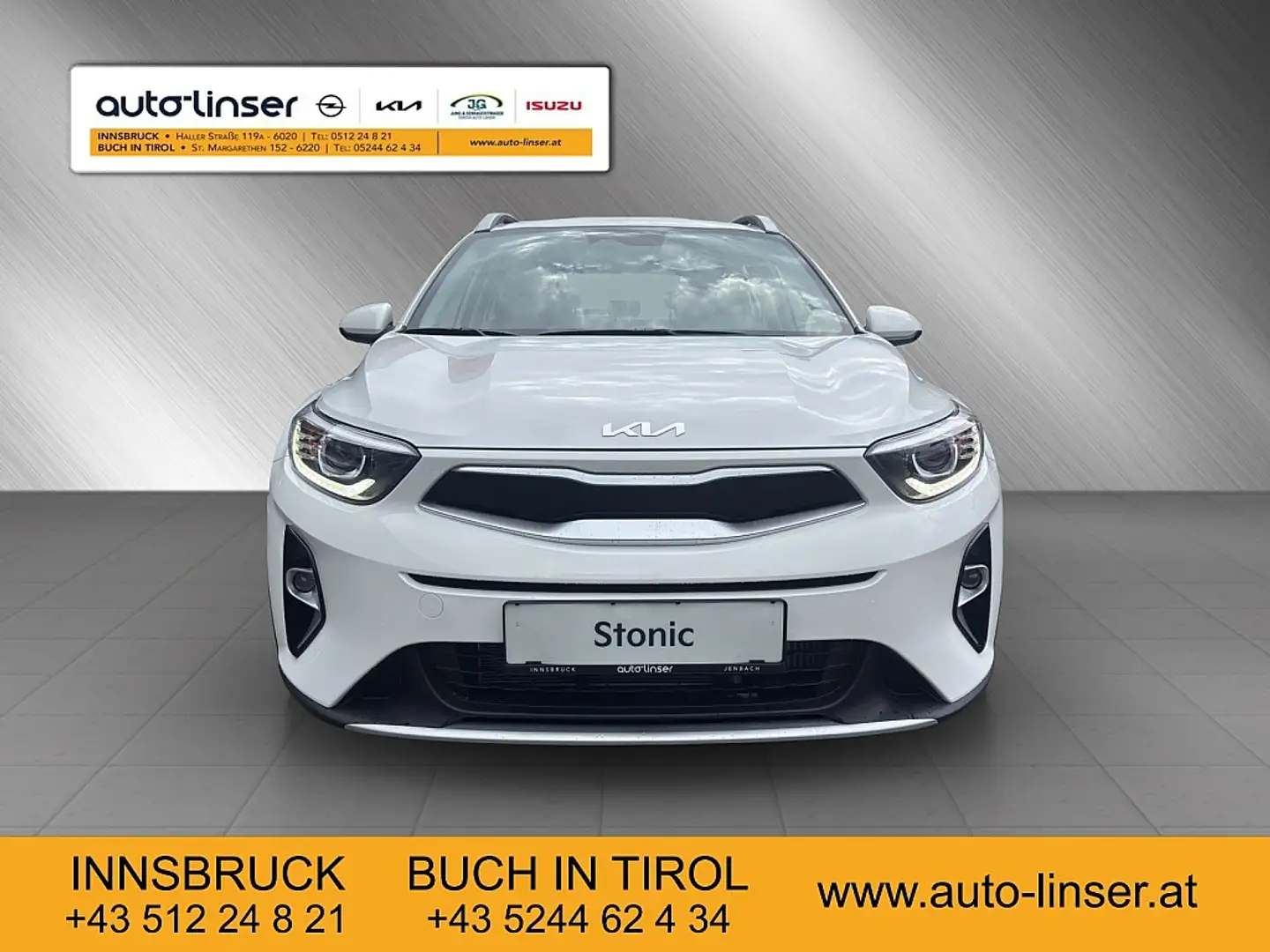 Kia Stonic 1,0 TGDI GPF ISG Silber Weiß - 2