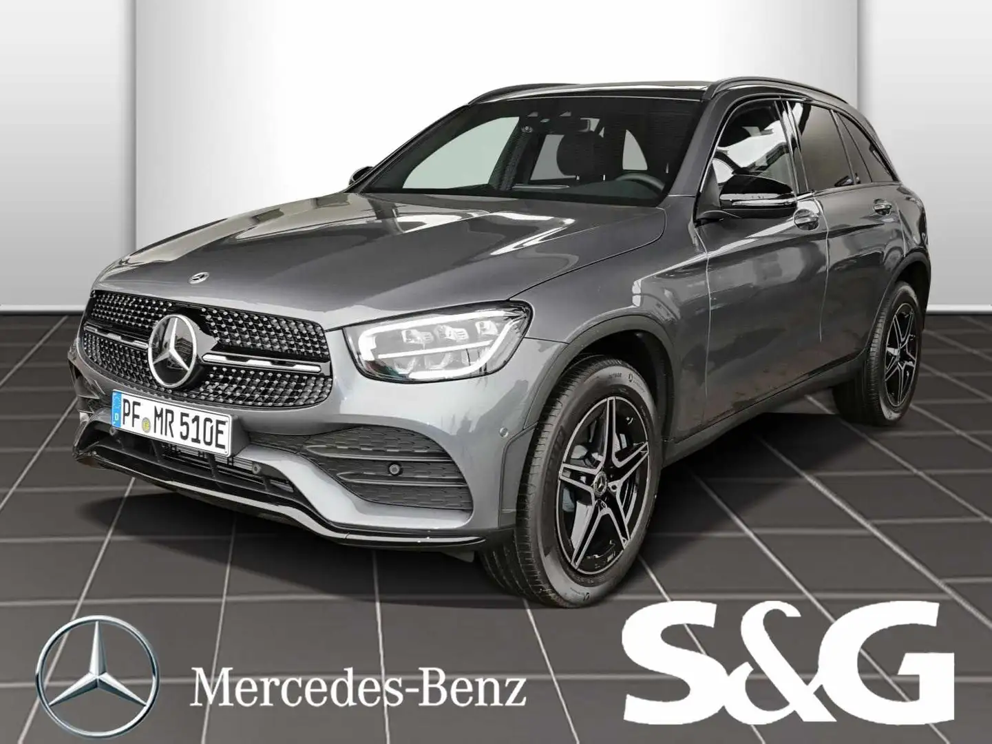 Mercedes-Benz GLC 300 de 4M AMG Night+MBUX+LED+RüKam+Pano+AHK Grau - 1