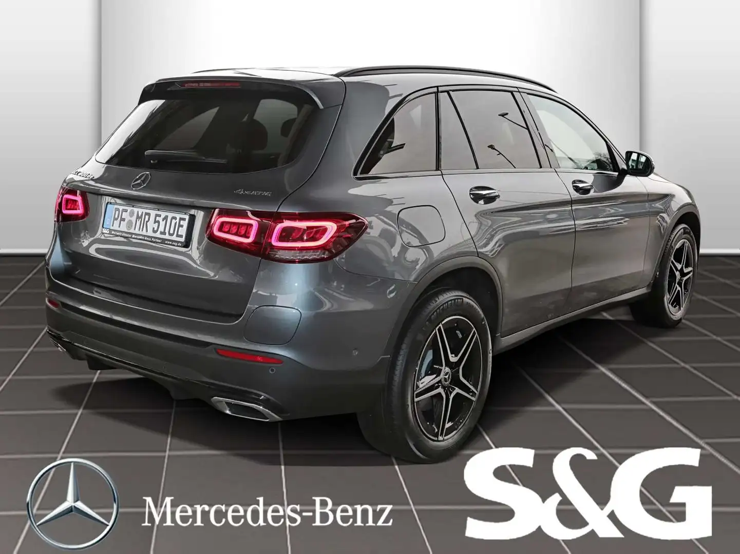 Mercedes-Benz GLC 300 de 4M AMG Night+MBUX+LED+RüKam+Pano+AHK Grau - 2