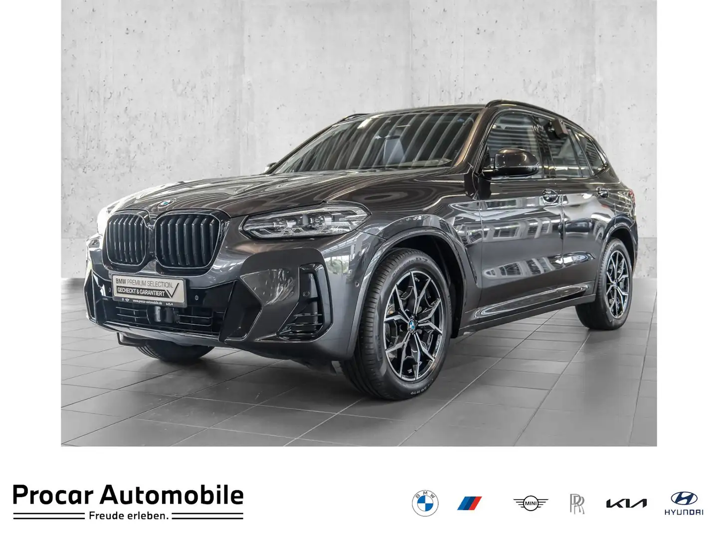 BMW X3 xDrive20d M Sport HUD ACC RFK NAVI LED DAB Gris - 1