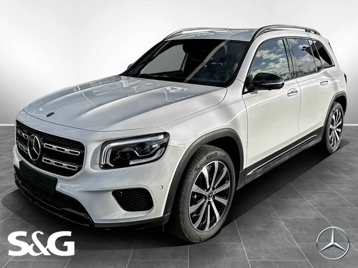 Mercedes-Benz GLB 200 4M Progressive Night+MBUX+360°+AHK+19 Bianco - 1