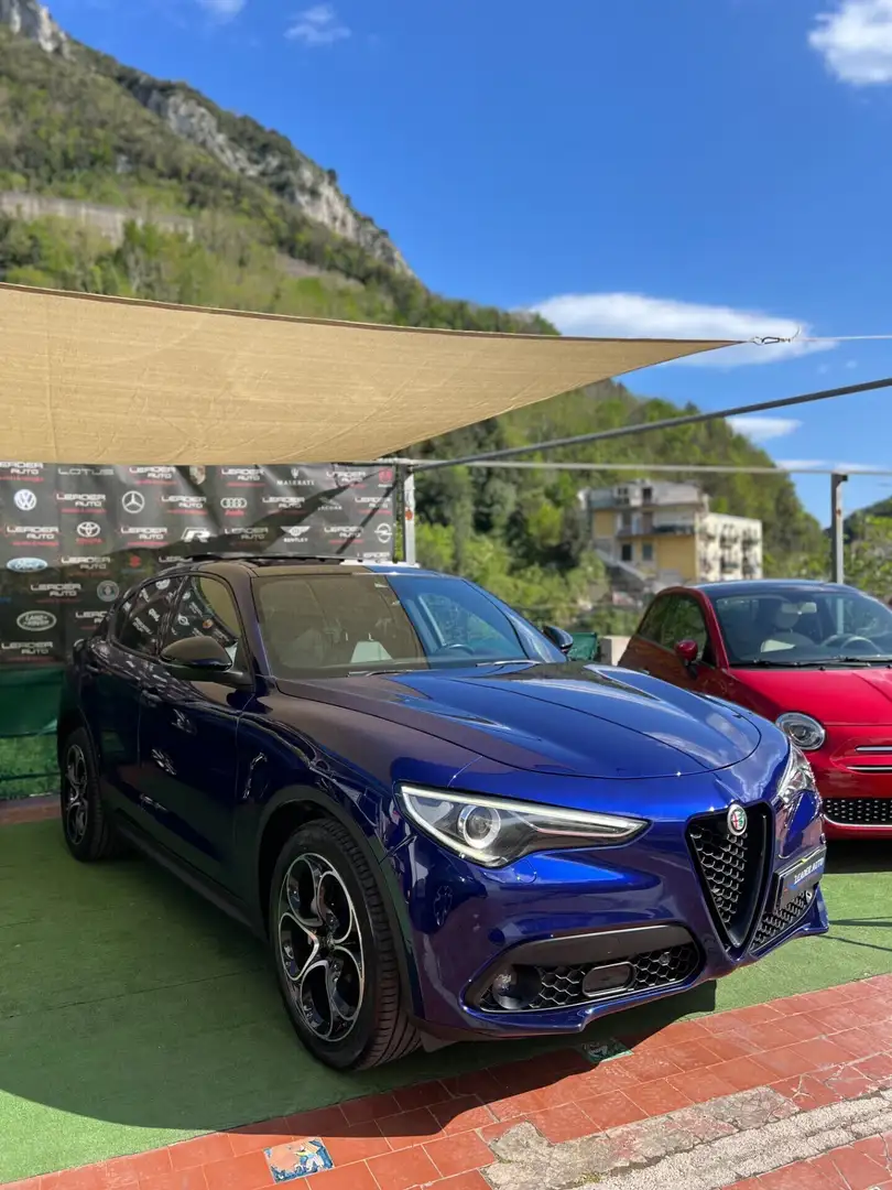Alfa Romeo Stelvio 2.2 Turbodiesel 190 CV AT8 Q4 Business Modrá - 1
