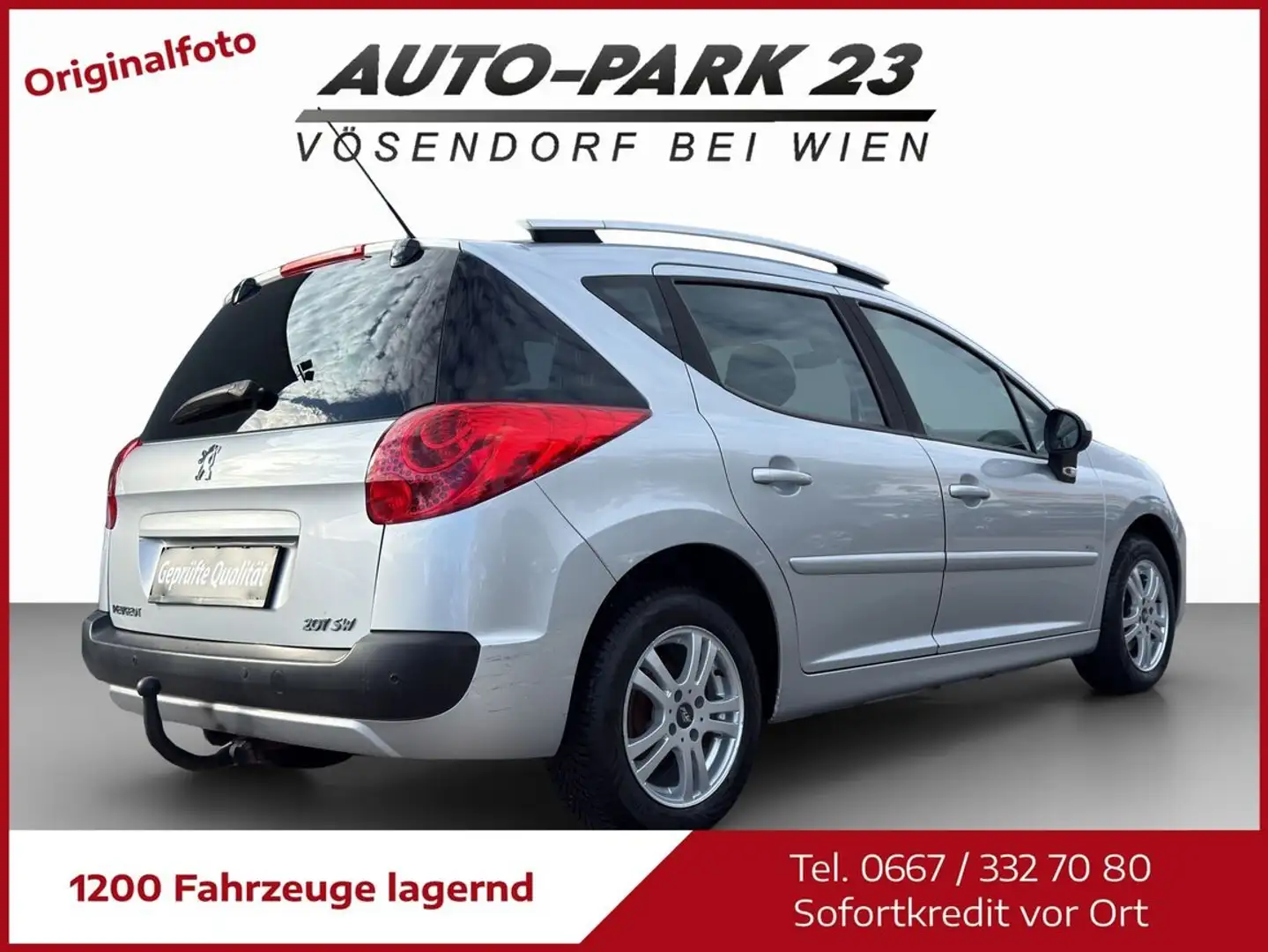 Peugeot 207 SW Ö3 1,4 16VVTi**NUR 69.000KM**MOD2011 Silber - 2
