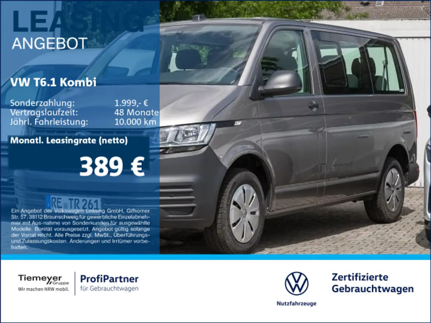 Volkswagen T6.1 Kombi DSG 9-SITZE APP-CON ALLWETTER Beige - 1