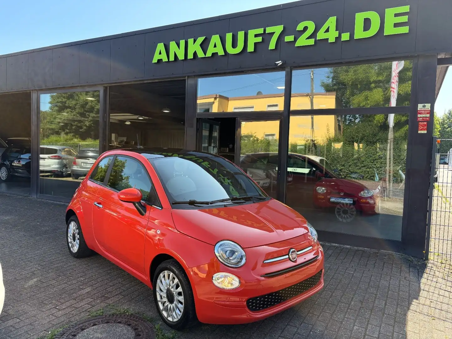 Fiat 500 Dolcevita Panoramadach DAB Radio Arancione - 1