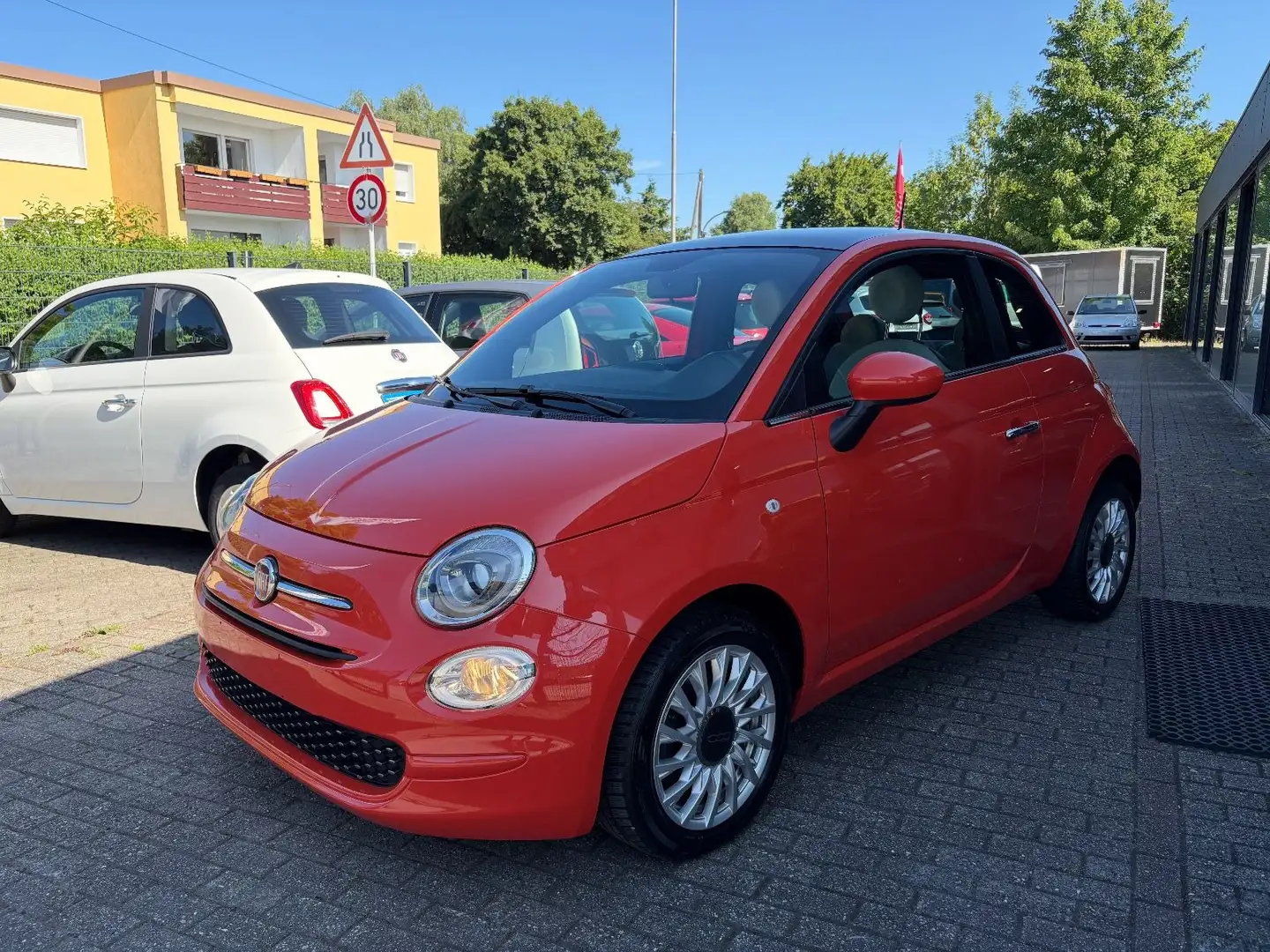 Fiat 500 Dolcevita Panoramadach DAB Radio Arancione - 2