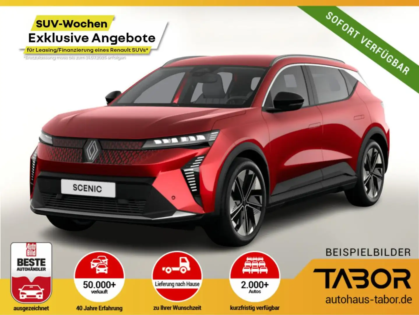 Renault Scenic E-TECH Techno 220 Long Range el Heckkl Rot - 1