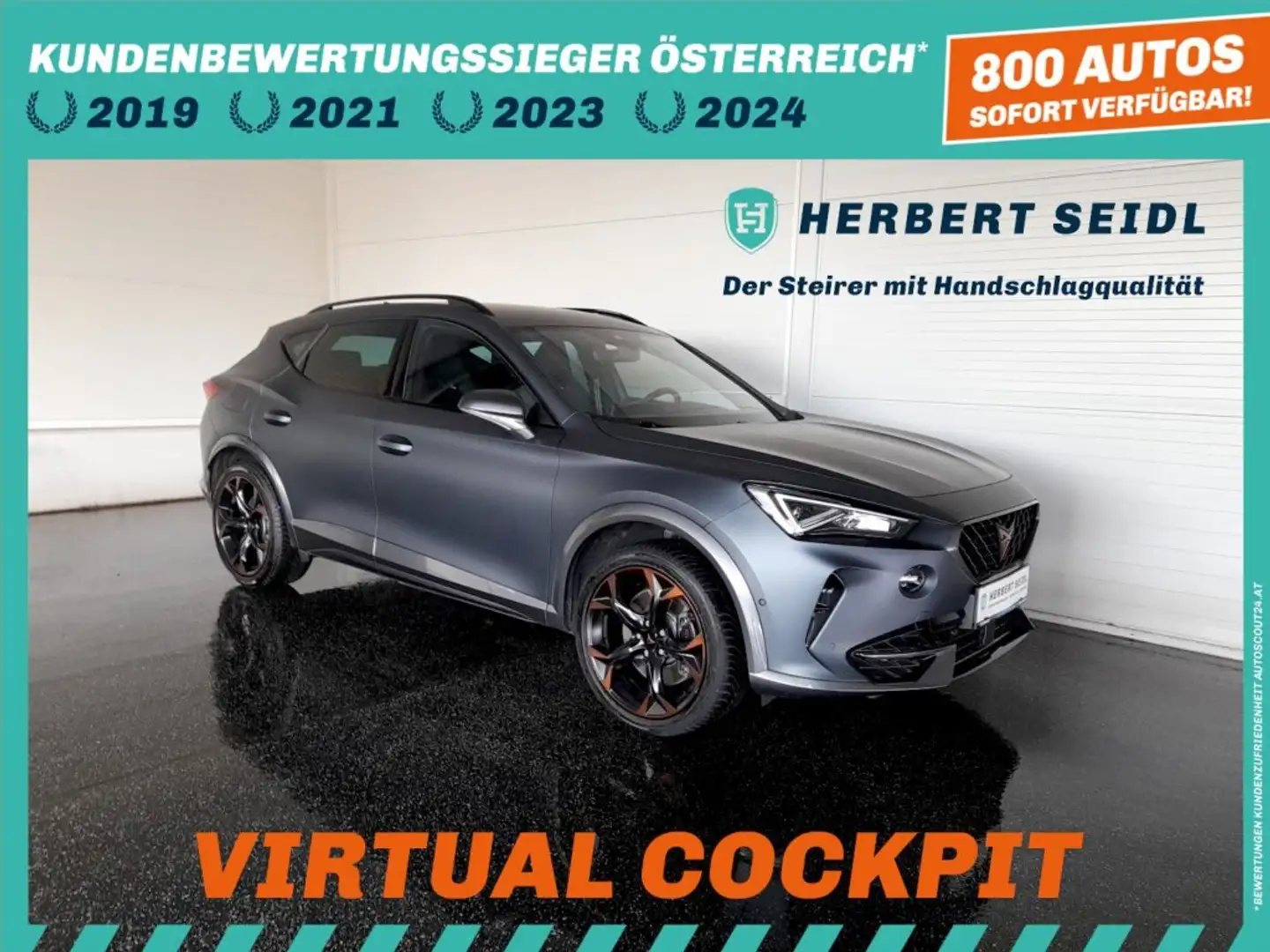 CUPRA Formentor VZ PHEV 150/245 DSG *MATTGRAU / 19 ZOLL KUPFER / DCC / VOLL-LED / NAVI / VIRTUELL / ACC* Grau - 1
