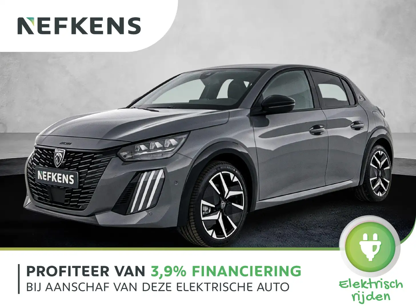 Peugeot e-208 EV GT Advantage 51 kWh 156 pk | Navigatie | Achter Gri - 1