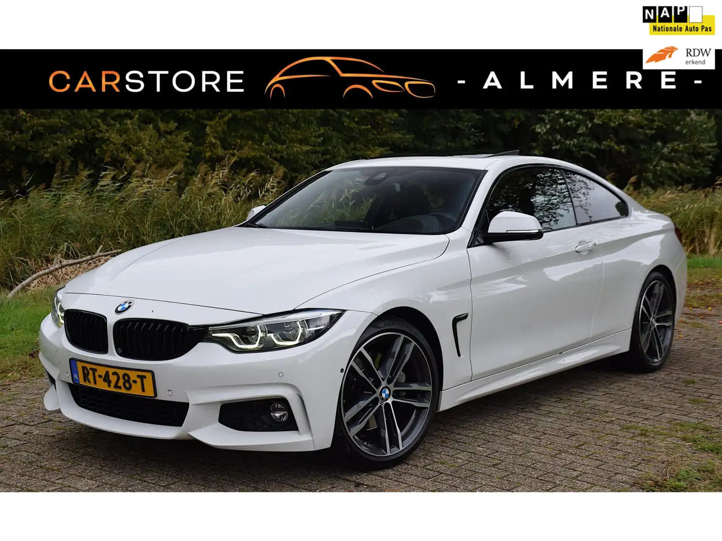 BMW 440 4-serie Coupé 440i High Executive*M-Pakket*Dak*Key Blanc - 1