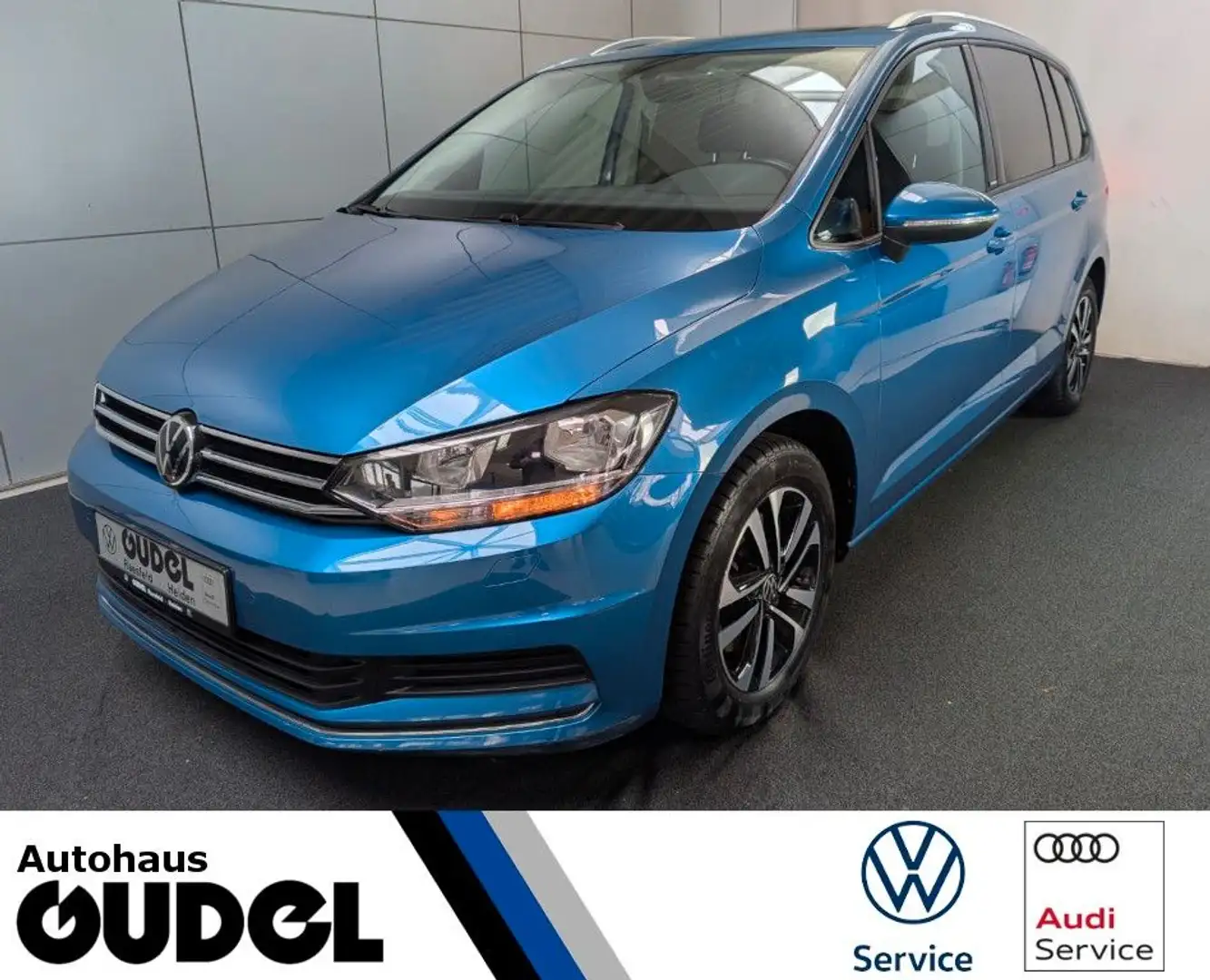 Volkswagen Touran United 2.0 TDI SCR 7-Sitzer AHK Panorama Blauw - 1
