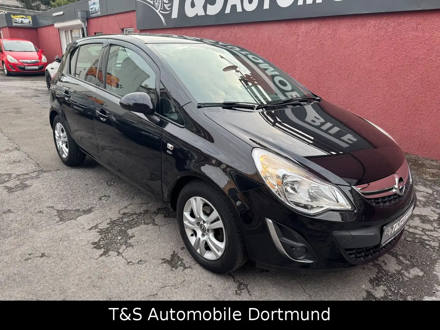 Opel Corsa D 1.4 Satellite ( 1.Hand ) -Klima-PDC- Schwarz - 2