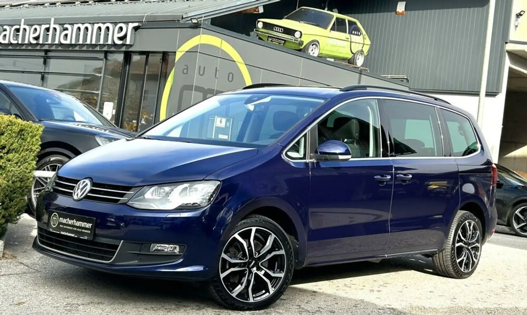Volkswagen Sharan Comfortline BMT DSG *7-SITZER*STHZG*ACC*18'' Bleu - 1