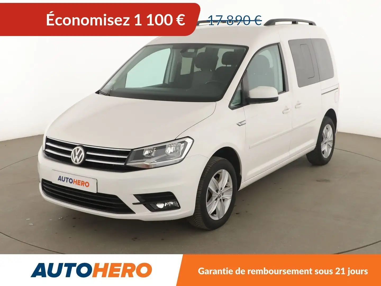 Volkswagen Caddy 2.0 TDI Confortline Blanc - 1