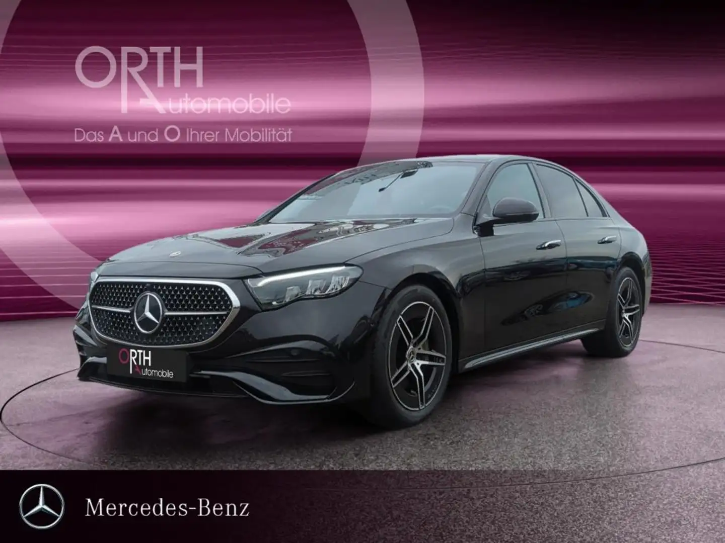 Mercedes-Benz E 200 LIMO AMG NIGHT DIST SPUR KEYLESS CARPLAY Schwarz - 1