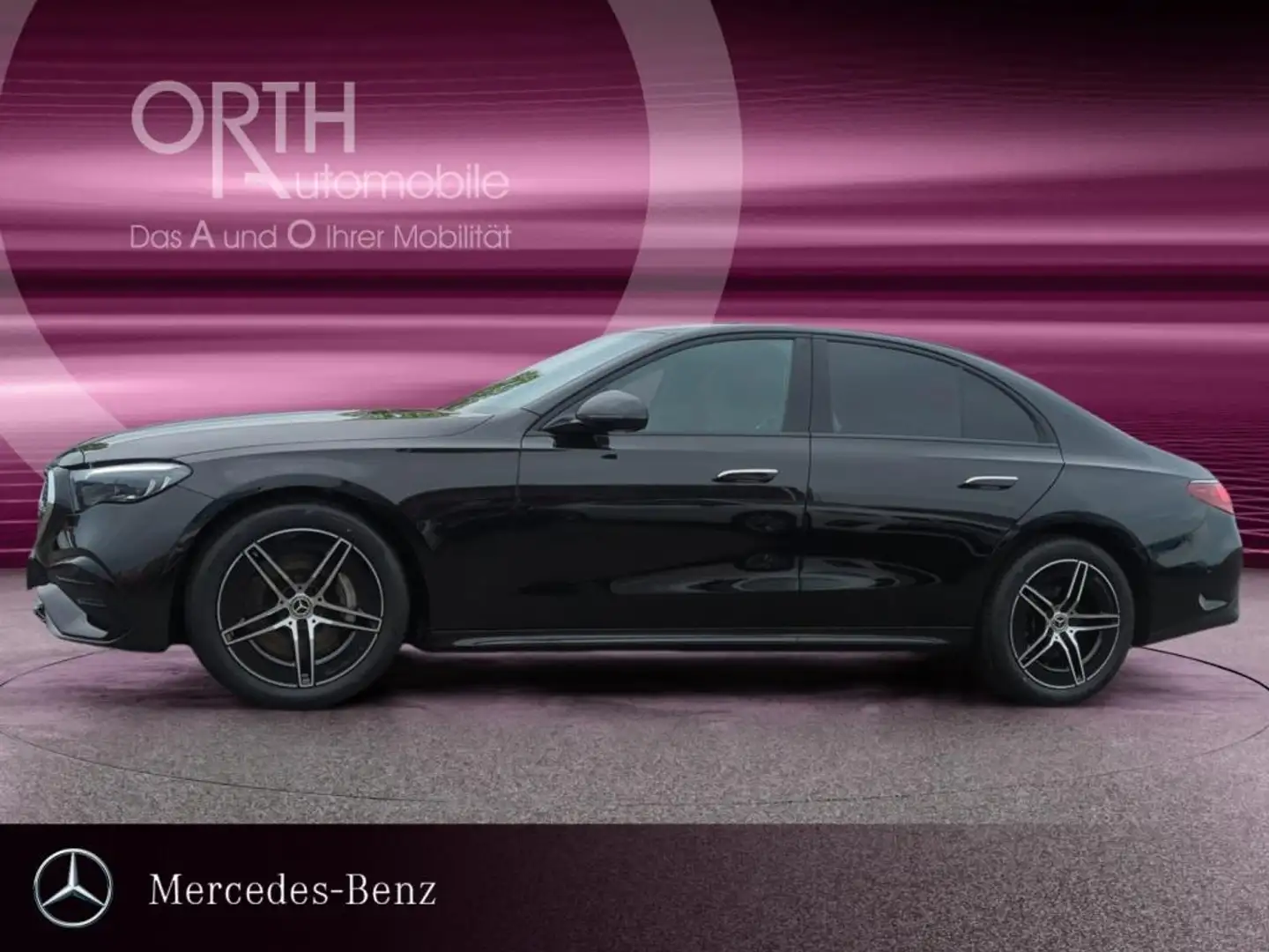 Mercedes-Benz E 200 LIMO AMG NIGHT DIST SPUR KEYLESS CARPLAY Schwarz - 2