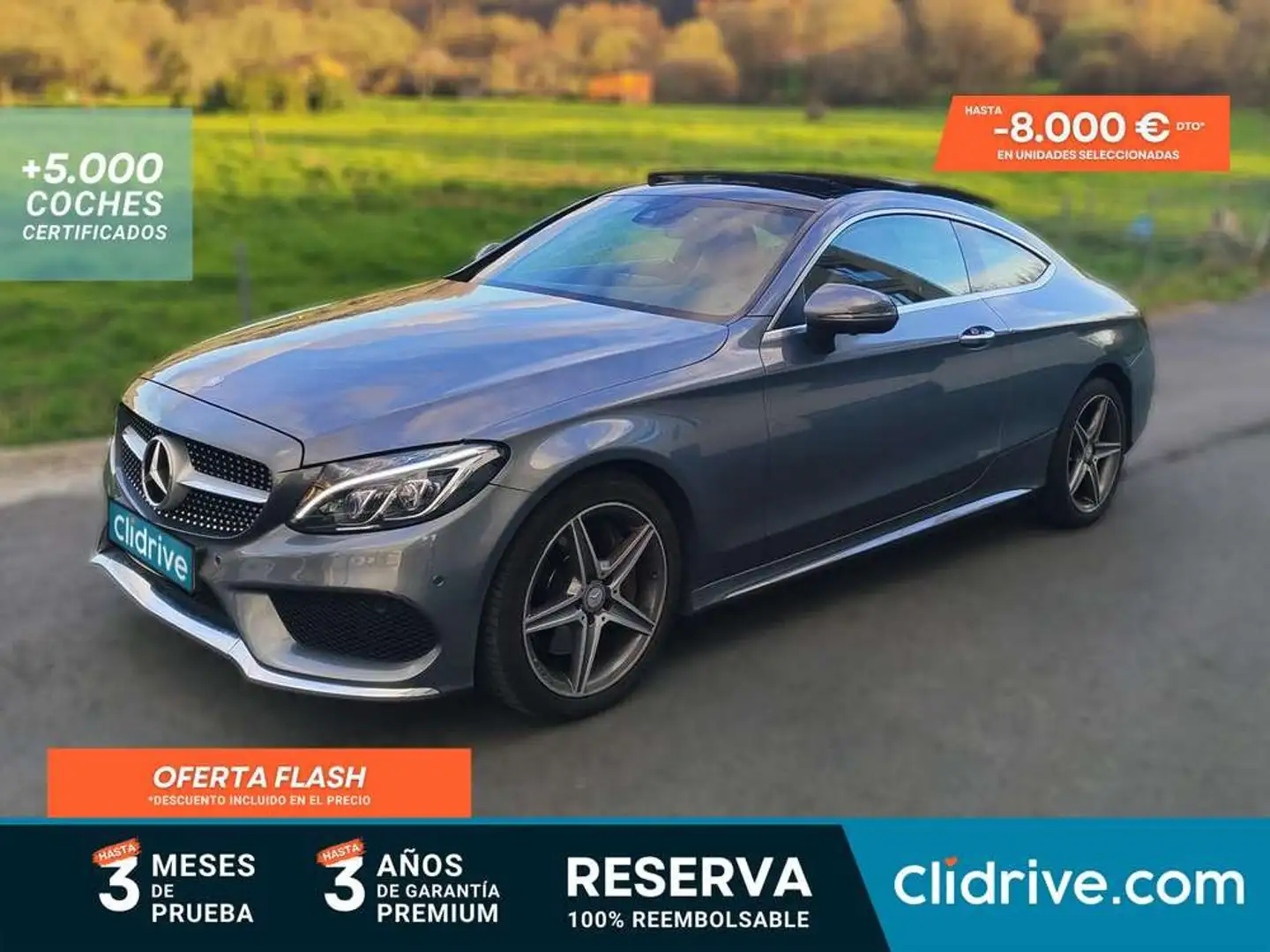 Mercedes-Benz C 250 Coupé d AMG Line Gris - 1