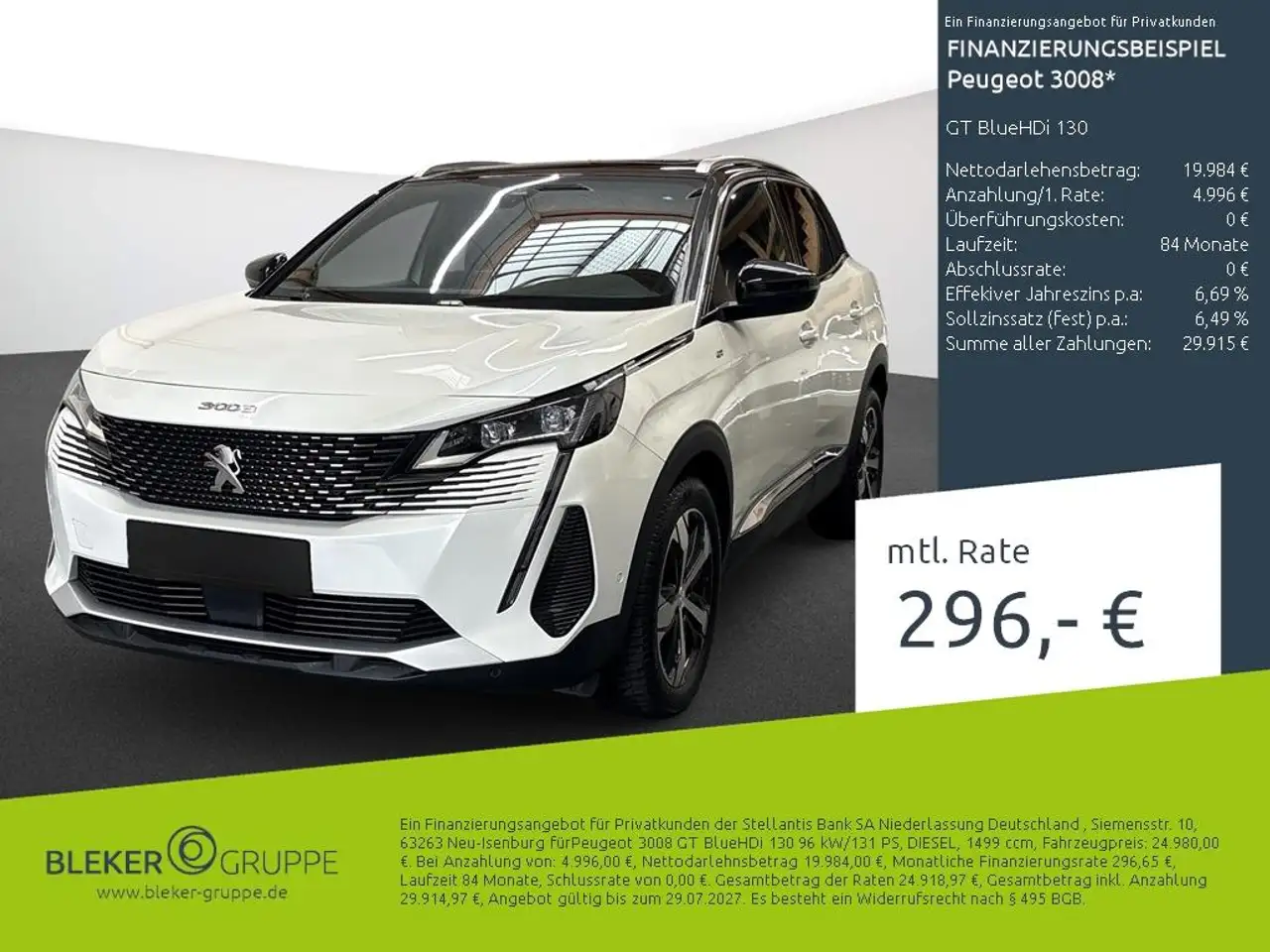 Peugeot 3008 GT BlueHDi 130