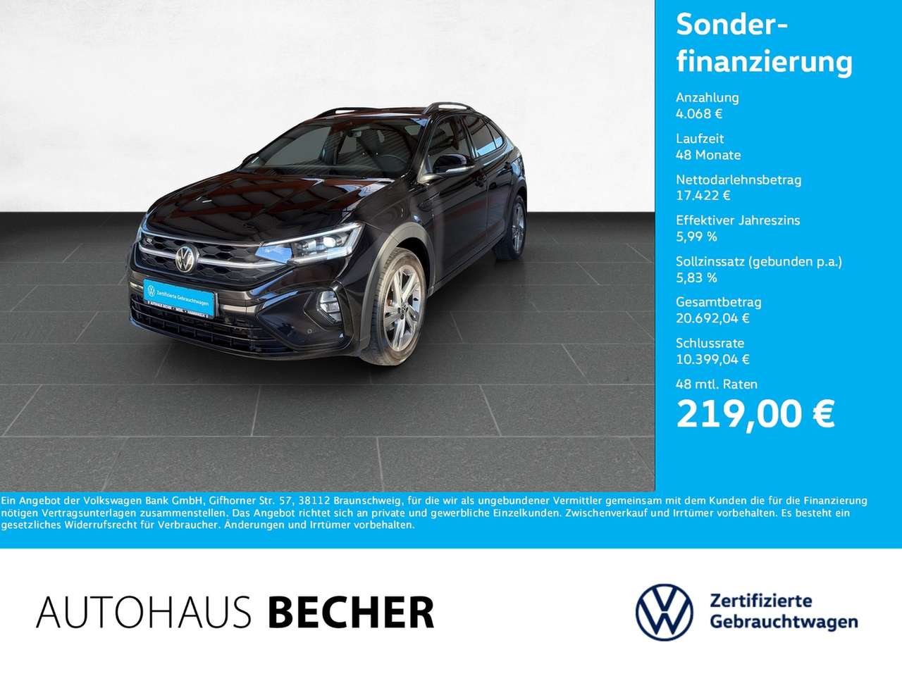 Volkswagen Taigo 2022 — R Line 1.0 TSI DSG /CarPlay/Matrix/Sitzhz