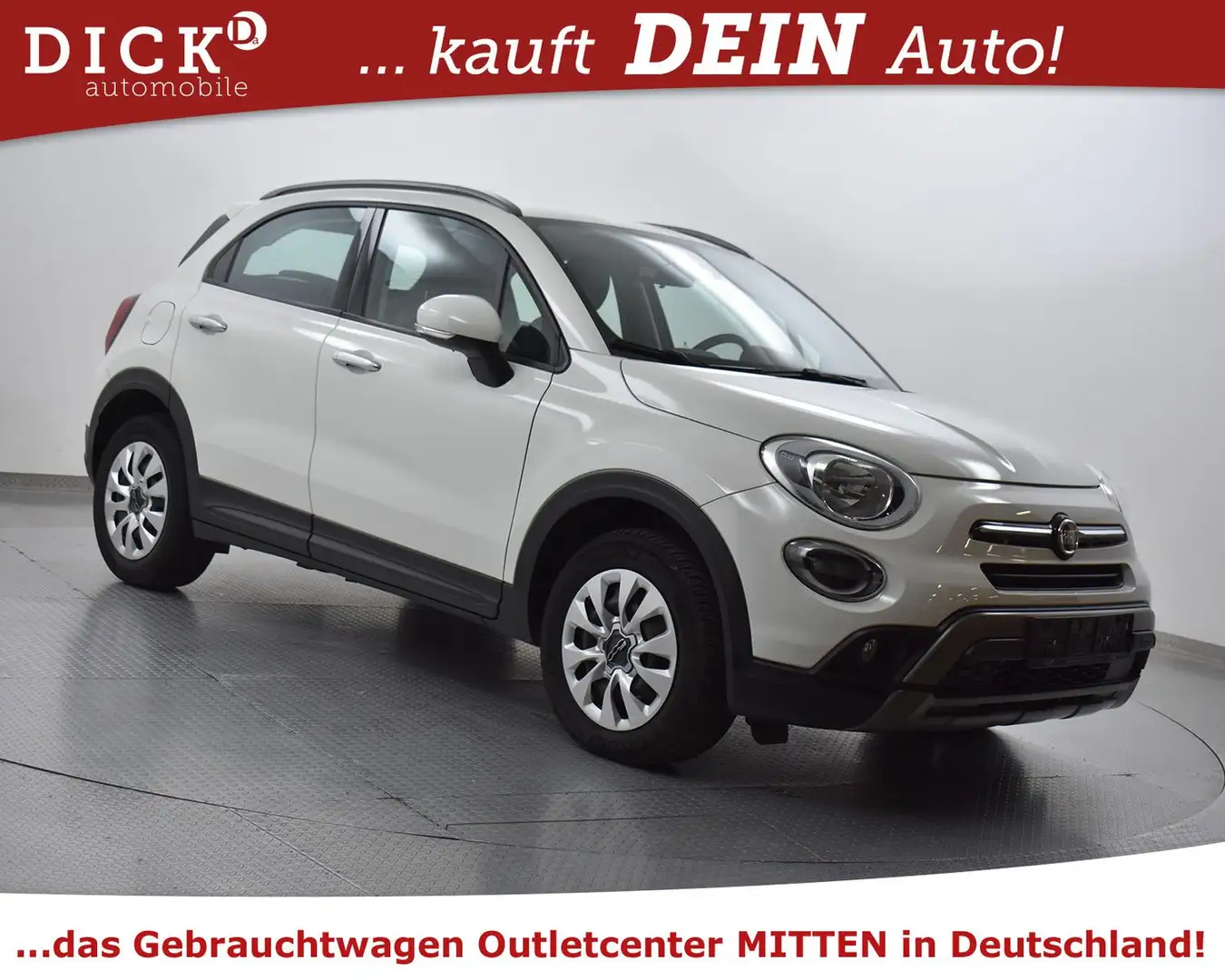 Fiat 500X 1.3 Cross Aut. LEDER+PDC+MFL+TEMP+APPLE+DAB Biały - 1