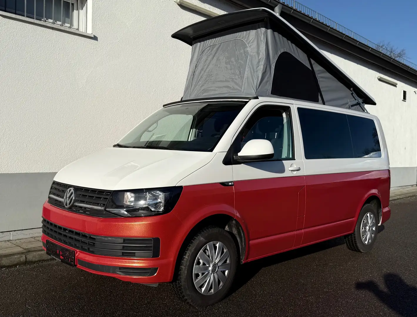 Volkswagen T6 California 2,0TDI *AUFSTELLDACH *CAMPER *BULLI *GARANTIE+FIN. Červená - 2