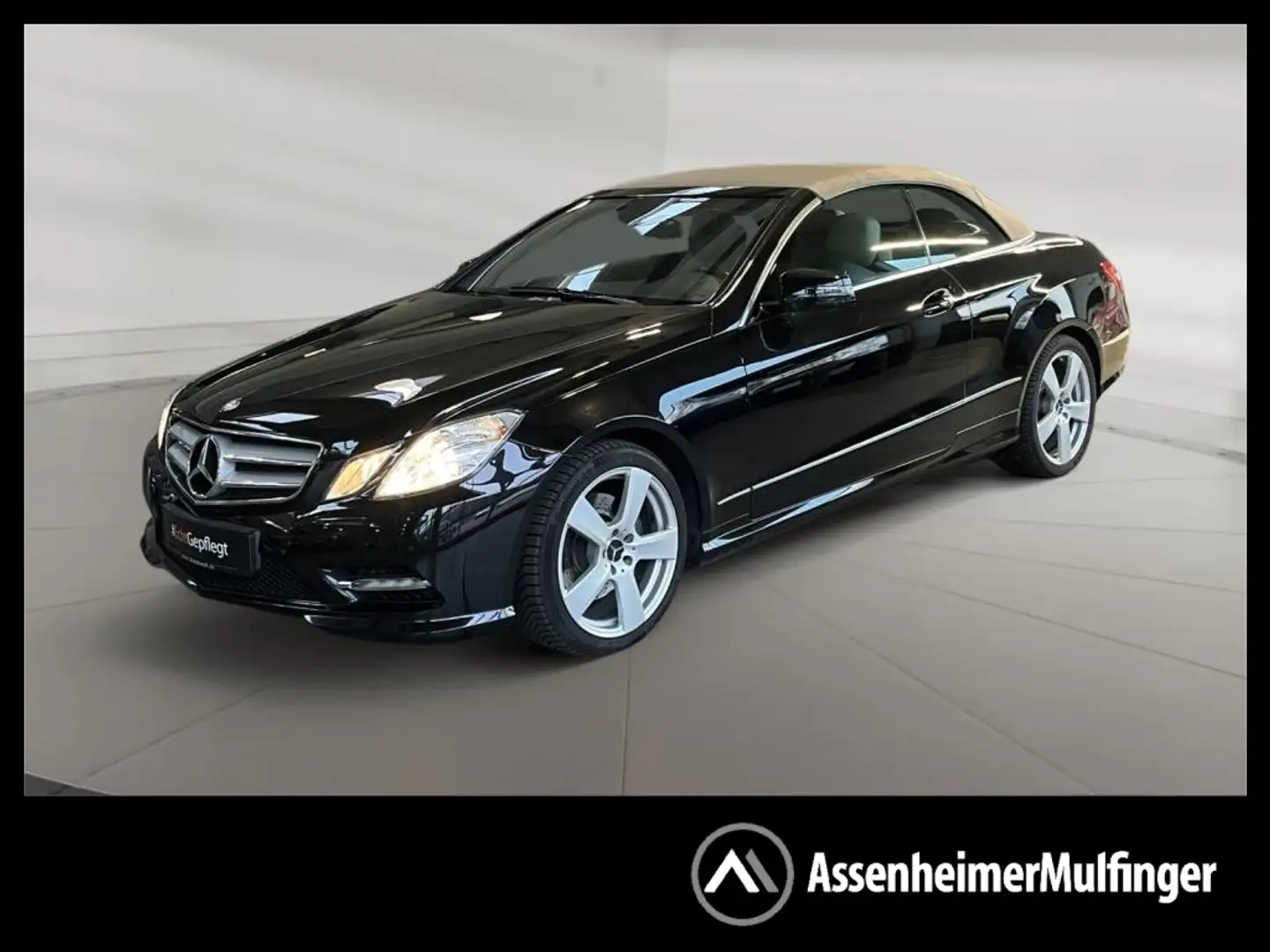 Mercedes-Benz E 200 BE Cabrio AMG +Sport+KlimaA+LM+SHZ Negro - 1