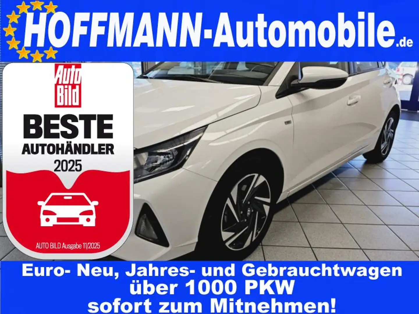 Hyundai i20 48V Hybrid iMT,Climatr.,Sitzhzg.,Kamera Biały - 1