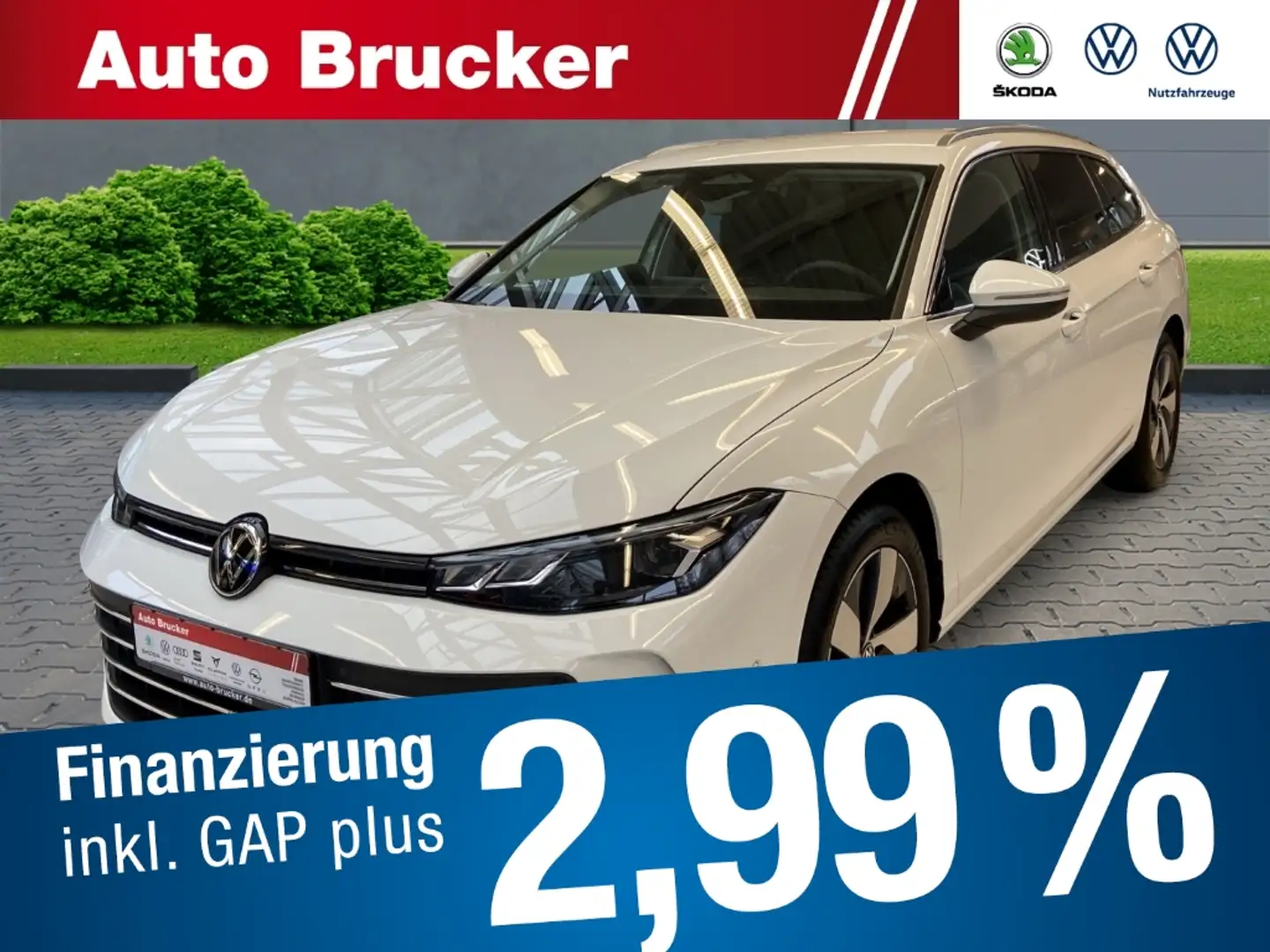 Volkswagen Passat Var. 2.0 TDI Business+LED+AHK+Navi+3-Zonen-Klima+S Weiß - 1