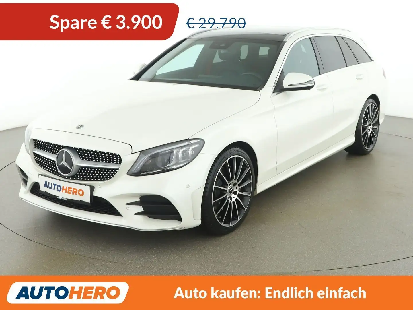 Mercedes-Benz C 220 C 220 d T AMG Line Aut. *MULTIBEAM*ACC*SPUR*TOT* Weiß - 1
