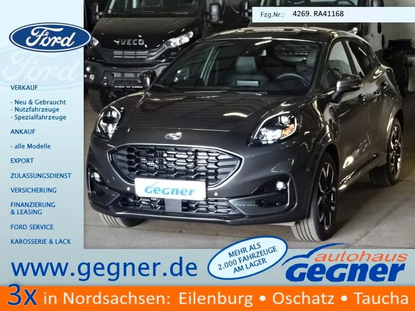 Ford Puma ST-Line X MHEV Autom WiPa ParkAss iACC Kam Grau - 1