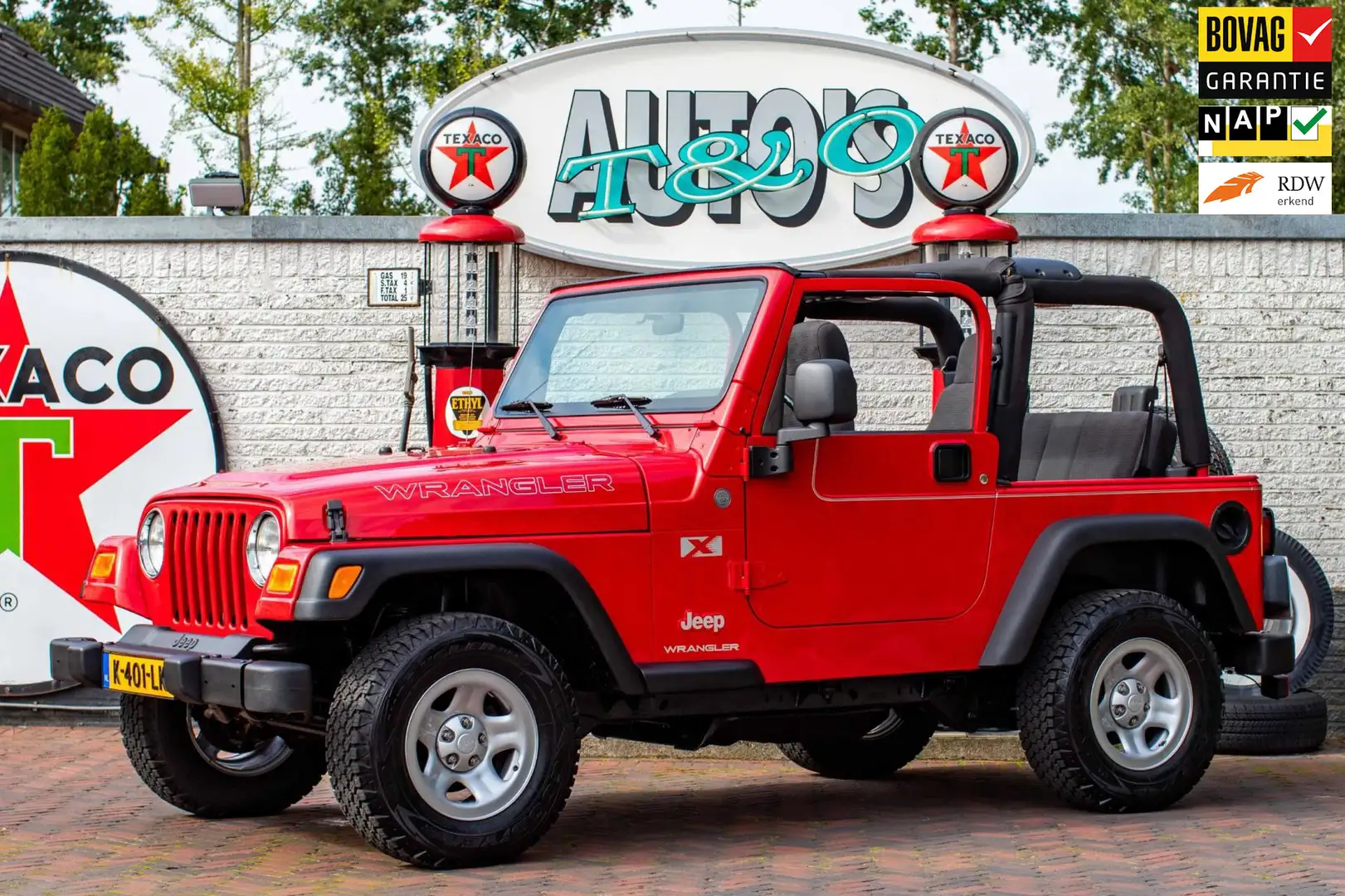 Jeep Wrangler 4.0i 6-cill TJ Youngtimer One Of A Kind! Rood - 1