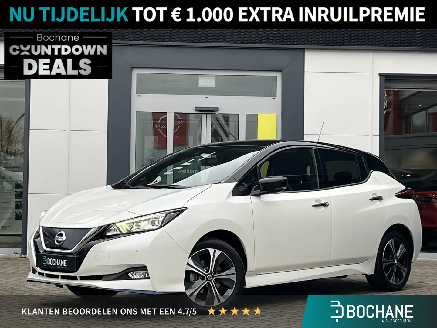 Nissan Leaf e+ N-Connecta 62 kWh | Warmtepomp | Camera | Navig Weiß - 1