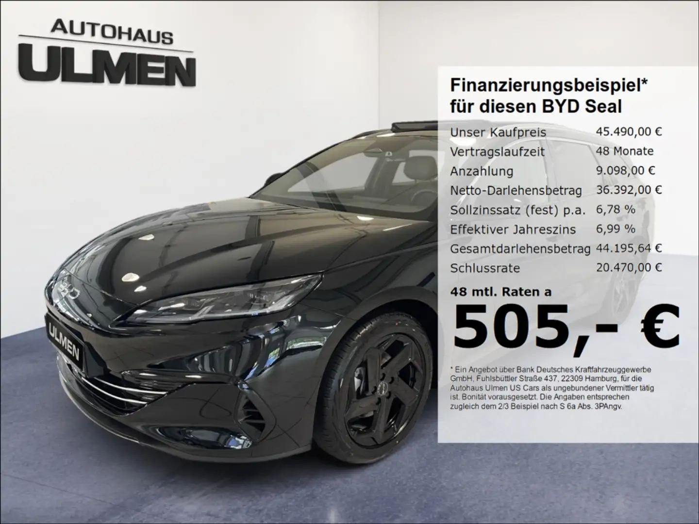 BYD Seal 6 DM-i Touring Comfort Lite 212PS Pano 360°Cam V2L Nero - 1