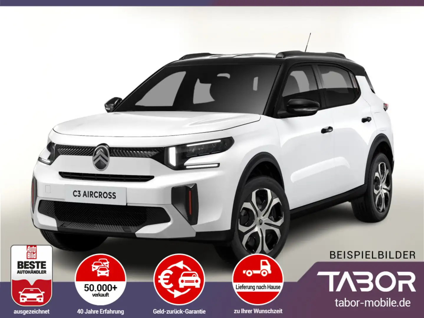 Citroen C3 Aircross MHEV 145 eDSC6 PLUS HUD Kam CarP LED Fehér - 1