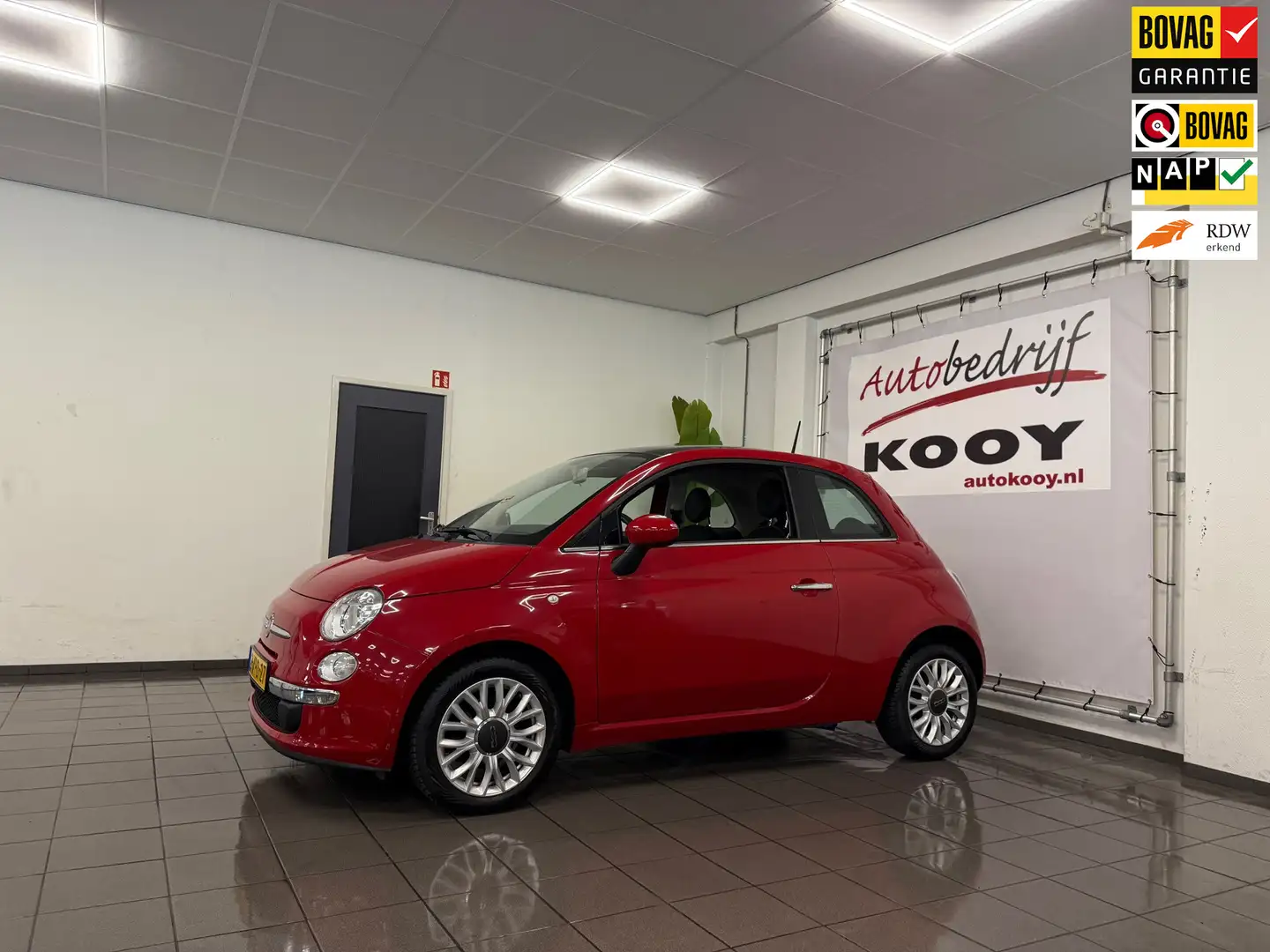 Fiat 500 0.9 TwinAir Turbo Lounge * Panoramadak / Airco / L Rot - 1