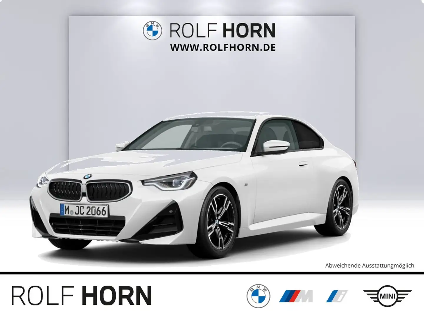BMW 218 i Coupe M Sportpaket AHK HiFi Alcantara PDC Weiß - 1