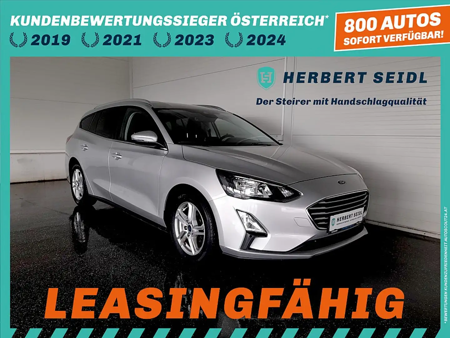 Ford Focus Turnier 1,5 EcoBlue Aut. *LED / NAVI / KAMERA/ ... Silber - 1