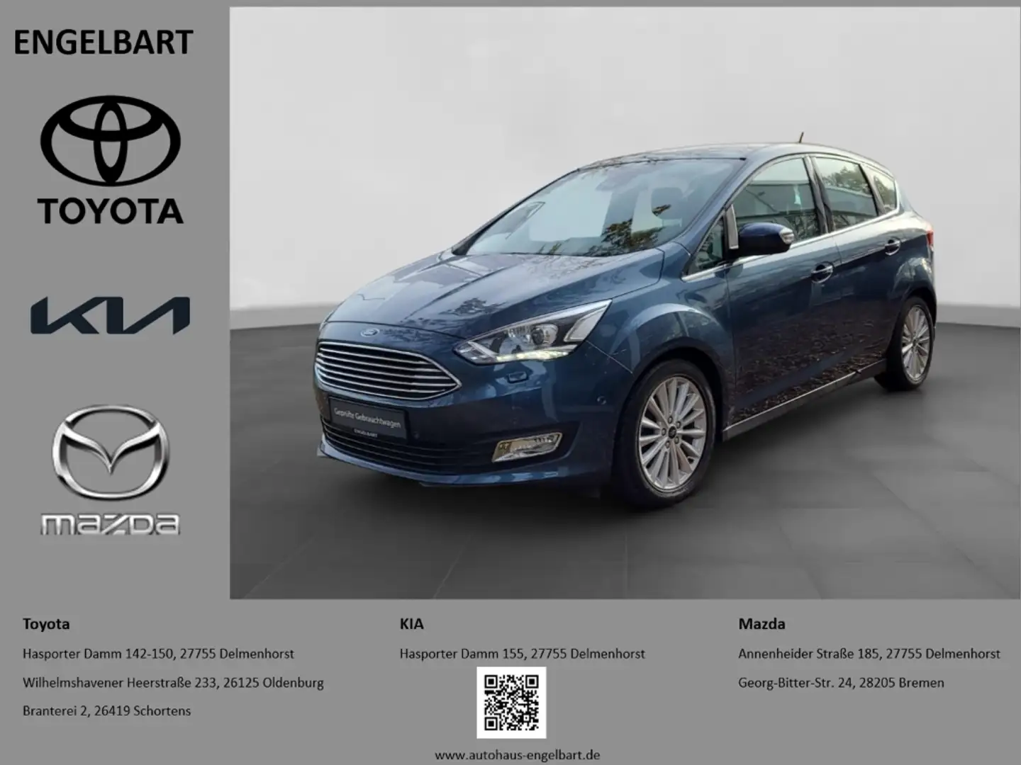 Ford C-Max Titanium 1.5 EcoBoost EU6d-T Navi Apple CarPlay An Blau - 1