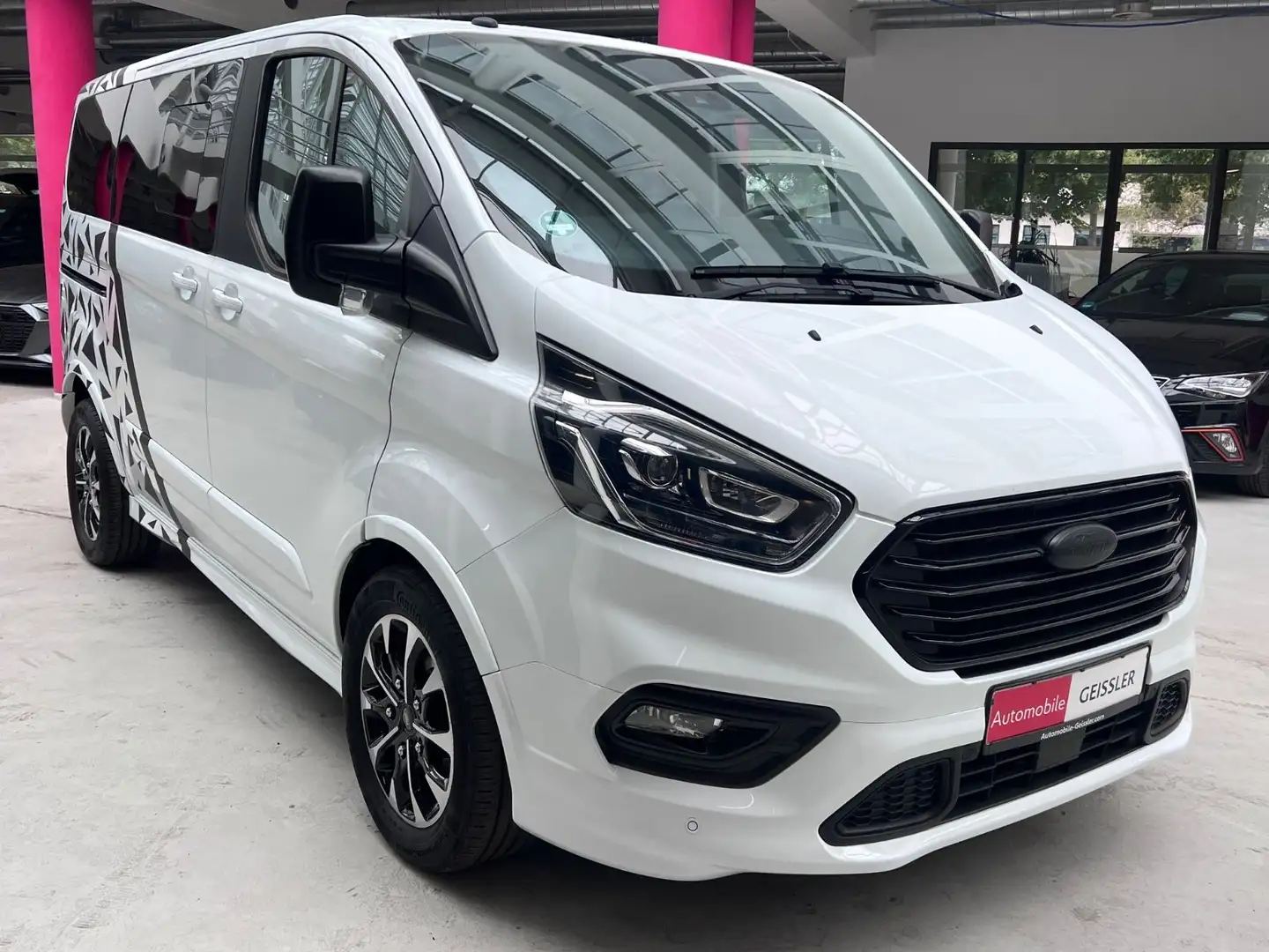 Ford Tourneo Custom Sport L1 KAMERA+NAVI+8 SITZE+ACC Weiß - 2