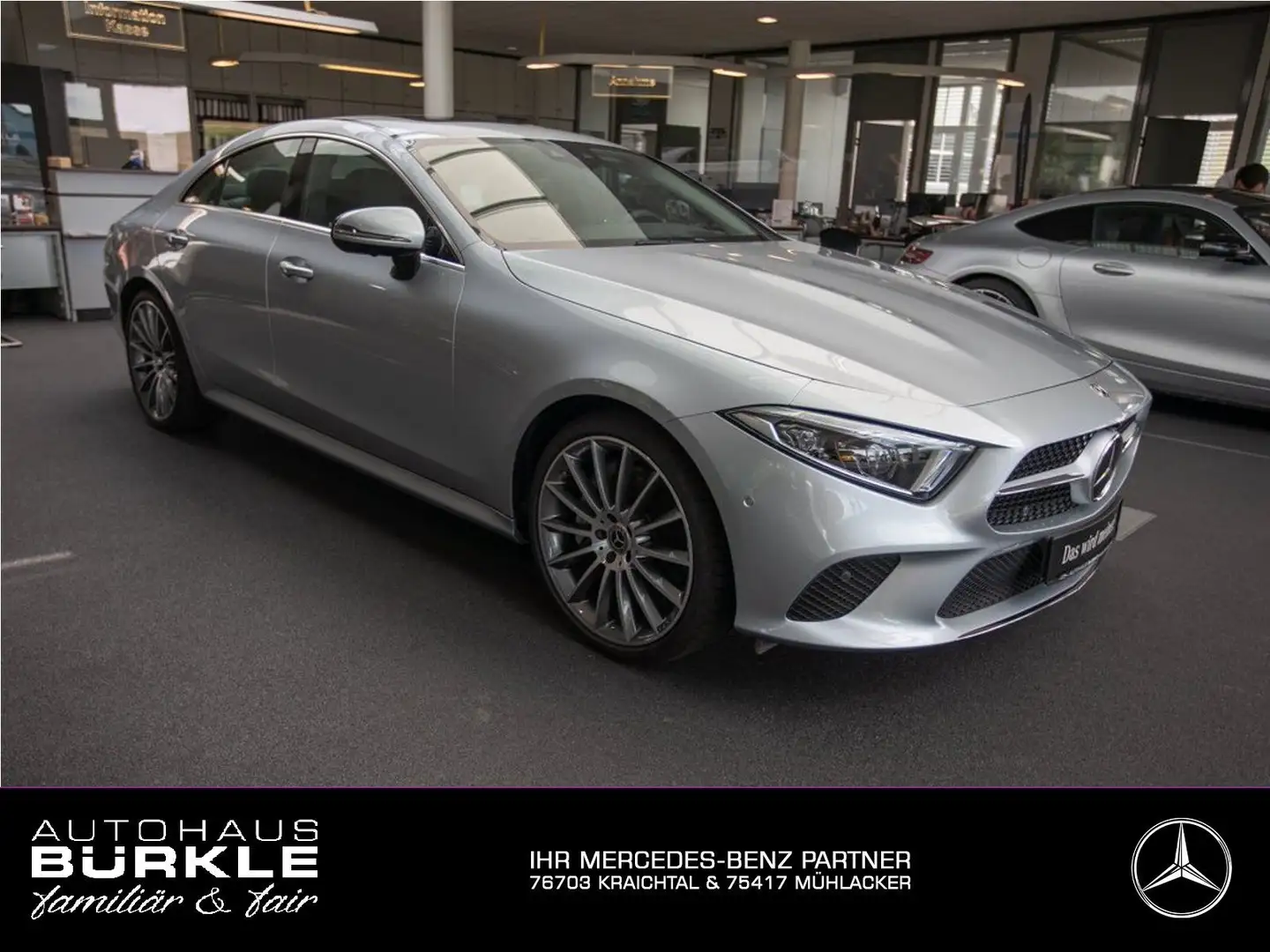 Mercedes-Benz CLS 450 4M 20"AMG,Stdhzg,360°,SHD,Headup,MultiBm Silber - 1