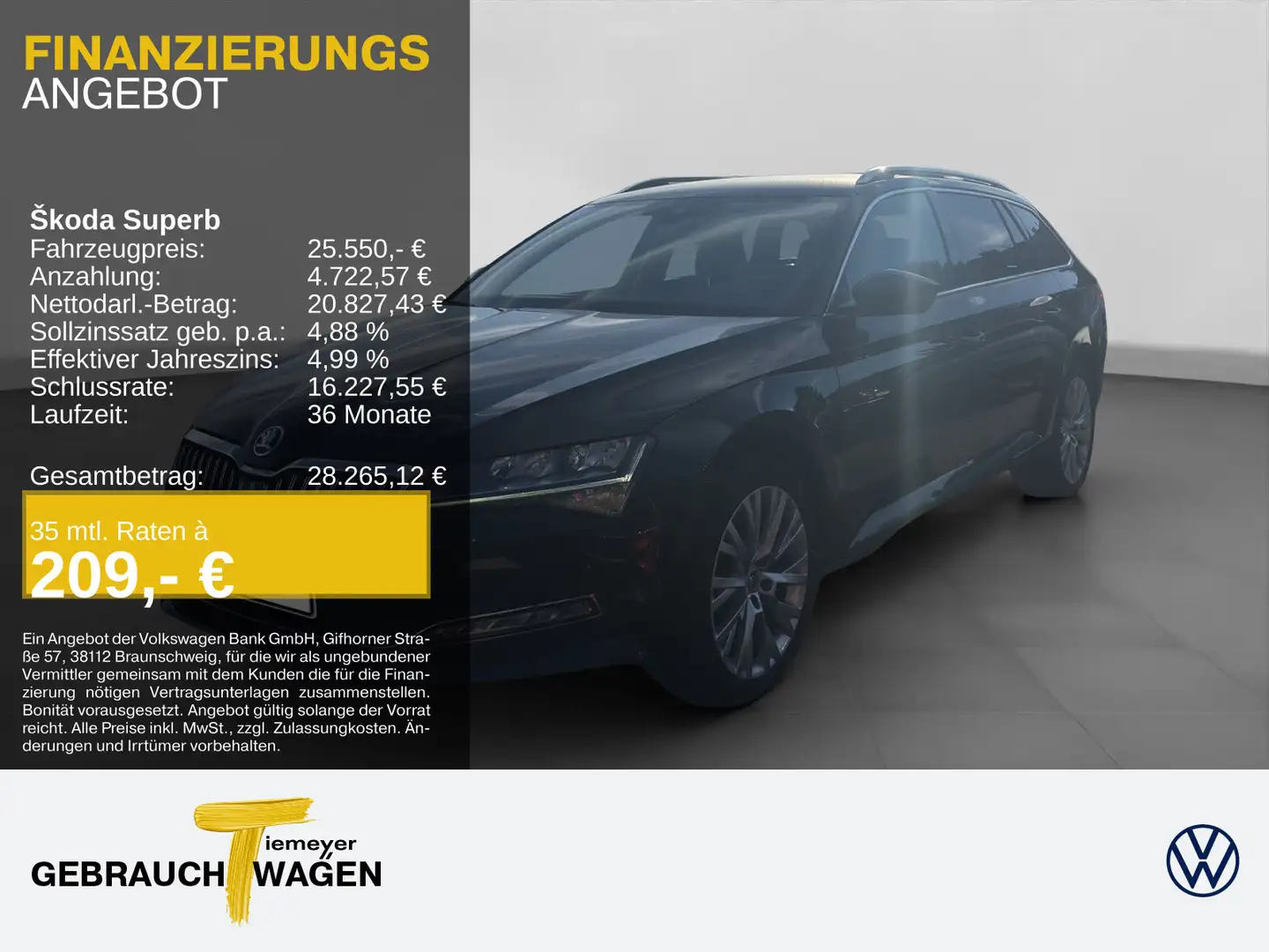 Skoda Superb Combi 2.0 TDI DSG STYLE LM18 ST.HEIZ AHK Schwarz - 1